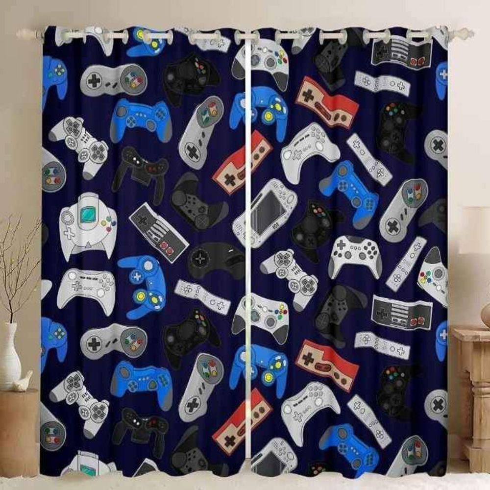 Blackout Gamer Curtains - 4 Panels 38x45"
